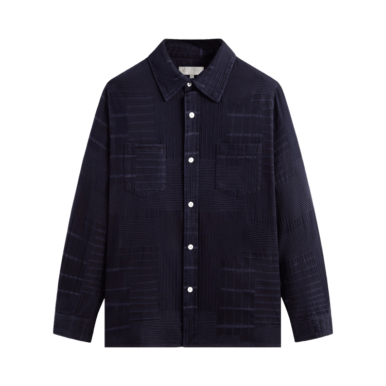 Kith Overdyed Patchwork Jaydin Buttondown "Ink"