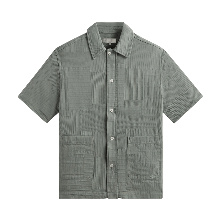 Kith Overdyed Patchwork Boxy Collared Overshirt "Reverie"