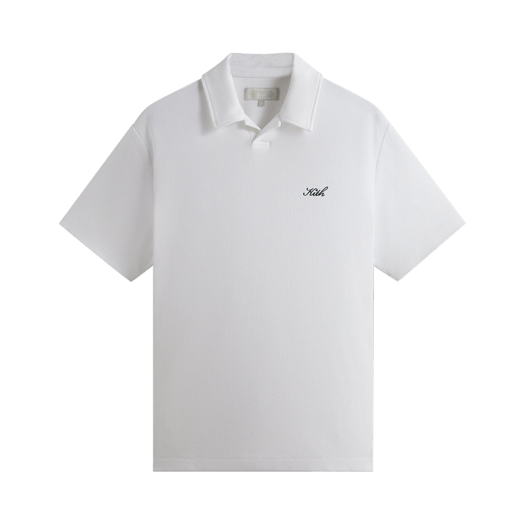 Kith Micro Waffle Drew Polo "White"