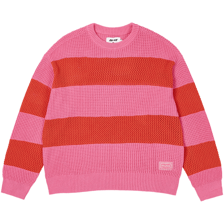 Palace Open Stripe Knit "Pink/Orange"