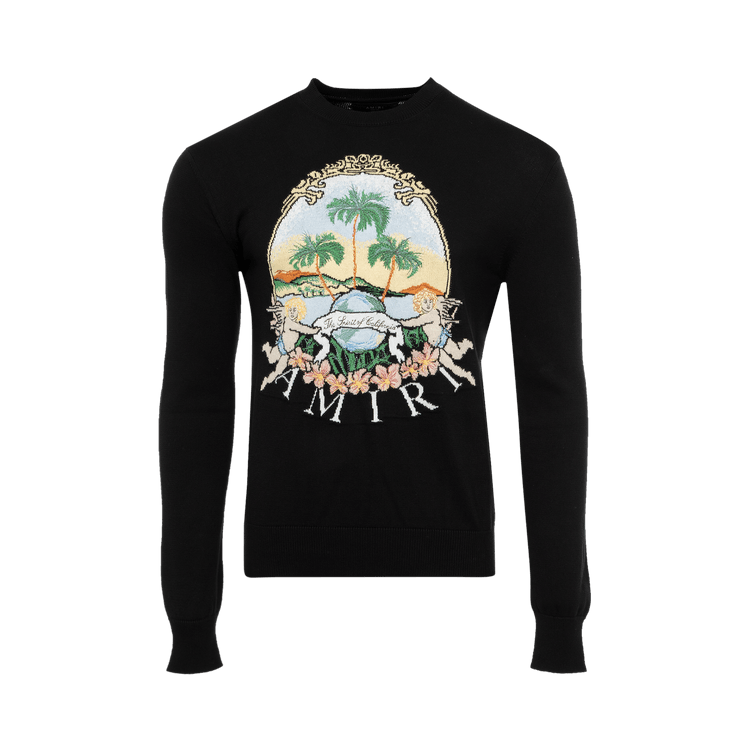 Amiri Cherub Palm Tree Crew "Black"