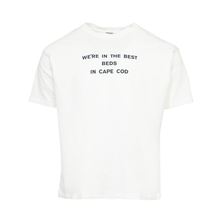 Bode Best Beds Tee "Cream"