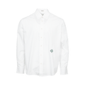Bode Monogrammed Oxford Shirt "White"