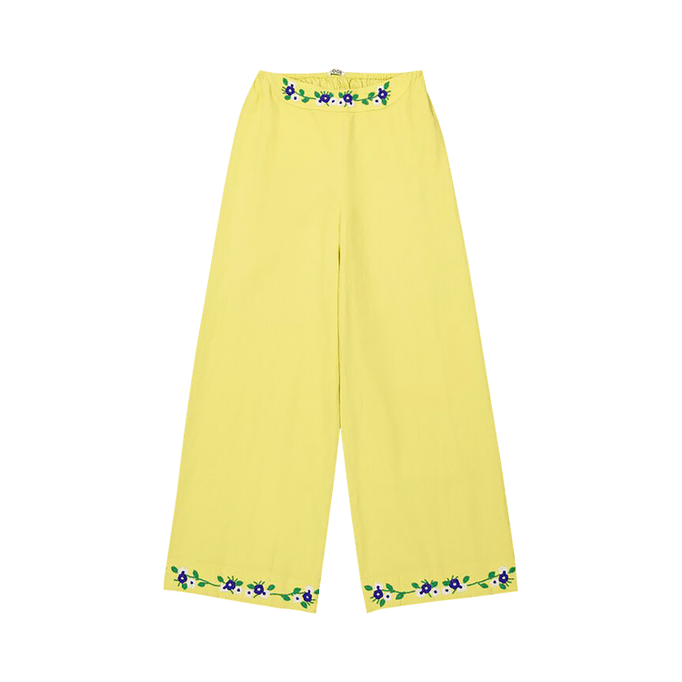 Bode Beaded Chicory Pant "Yellow"