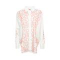 Bode Beaded Crossvine Shirt "White/Red"