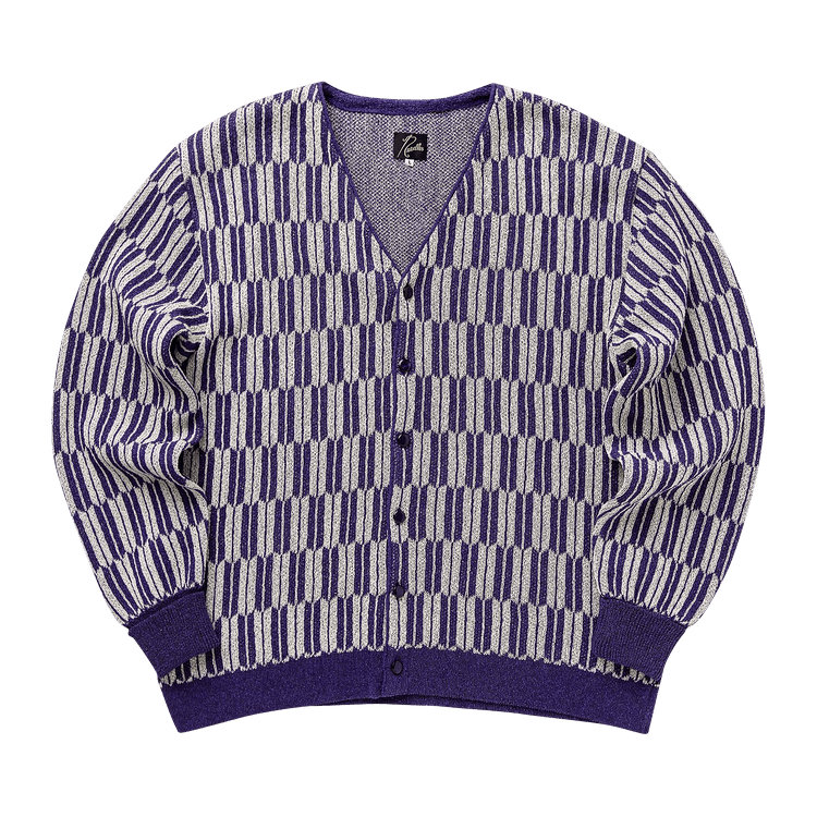 Needles V Neck Cardigan "Purple"