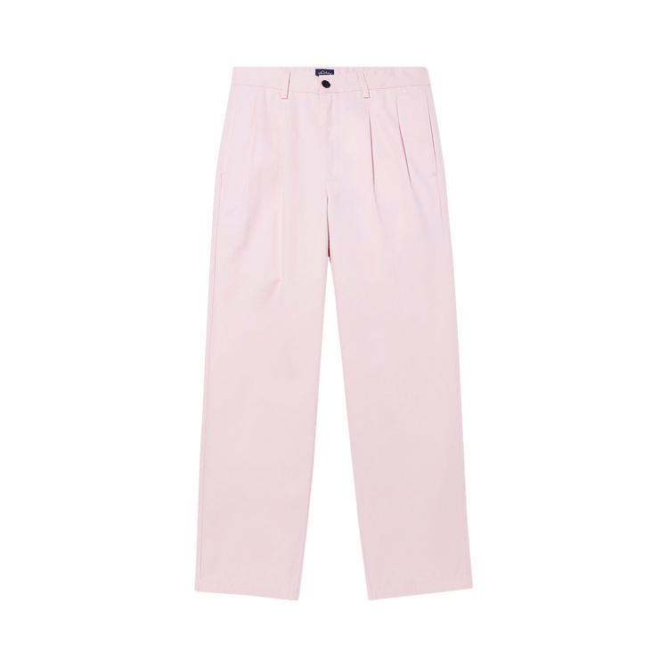 Noah Twill Double-Pleat Pants "Pink"
