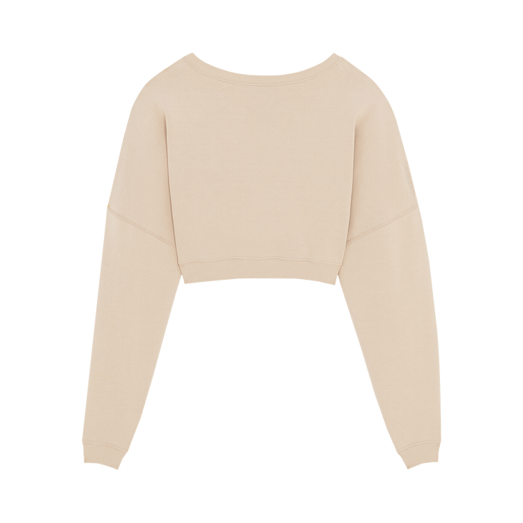Saint Laurent Cropped Sweater "Powder"