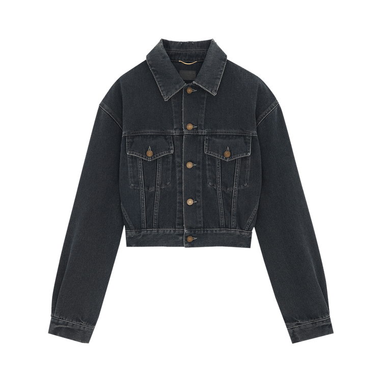 Saint Laurent Neo 80s Denim Jacket "Black"