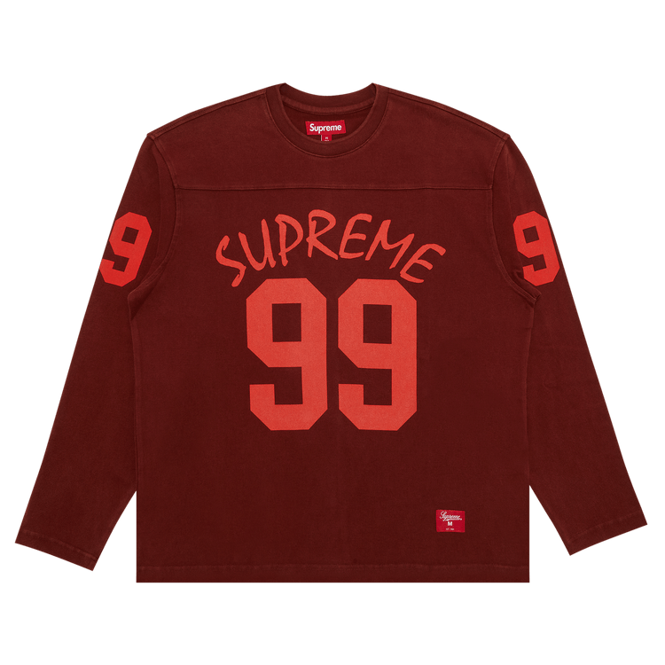 Supreme 99 Long-Sleeve Football Top "Maroon"