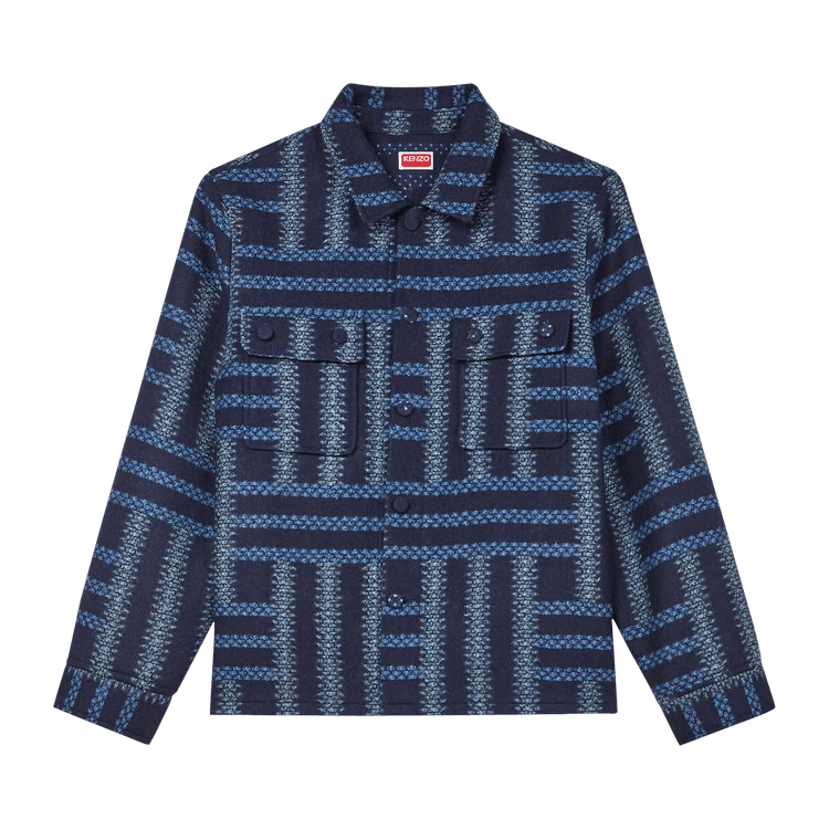 Kenzo Weave Overshirt "Midnight Blue"