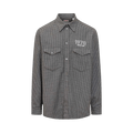 Kenzo Archive 1970 Military Shirt "Stone Grey"