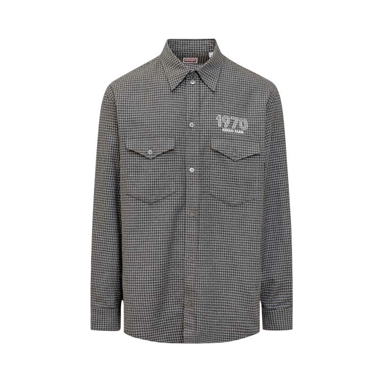 Kenzo Archive 1970 Military Shirt "Stone Grey"