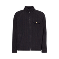 Kenzo Striped Wool Blouson "Blue/Black"