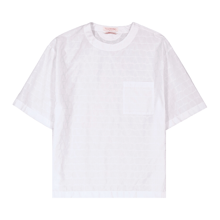 Valentino Toile Iconographe Crewneck Short-Sleeved T-Shirt "White"
