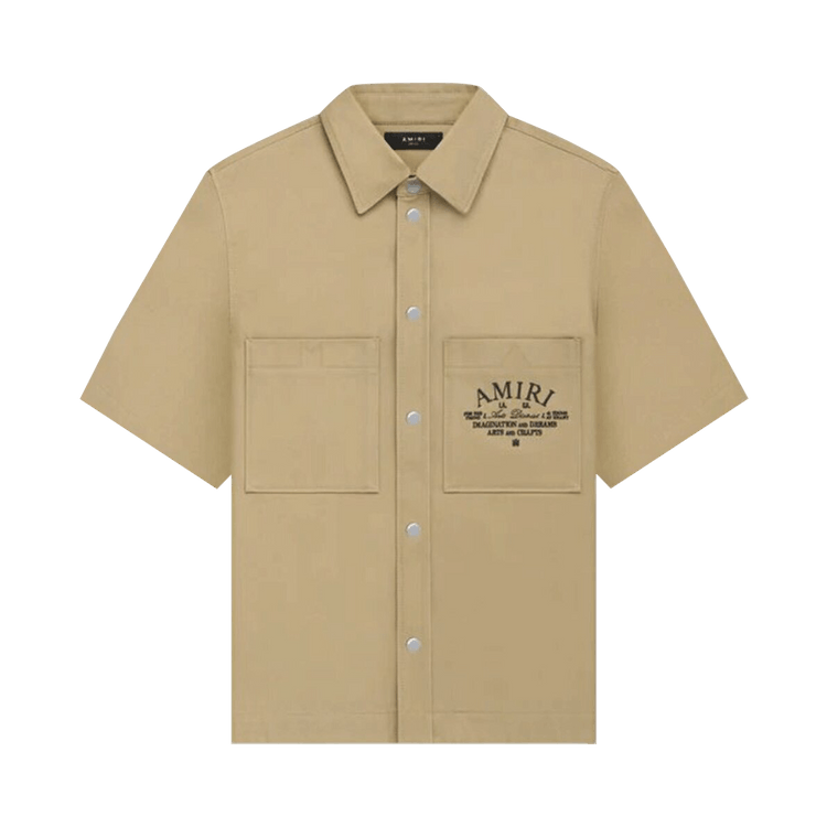 Amiri Arts District Camp Shirt "Sepia Tint"