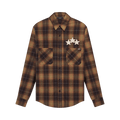 Amiri Star Leather Flannel "Chai Tea"