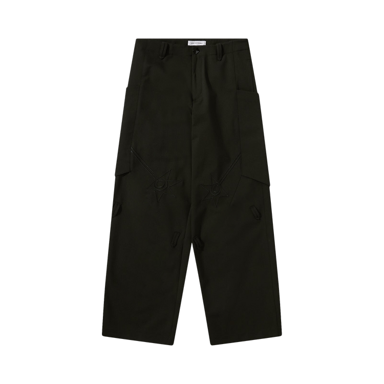 Kiko Kostadinov Nesebur Embroidered Trouser "Night Black"