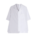 Lanvin Short-Sleeve Asymmetric Shirt "Cumin"