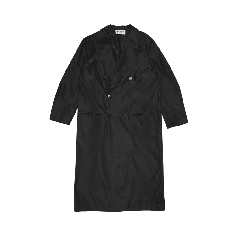 Saint Laurent Croise Coat "Black"