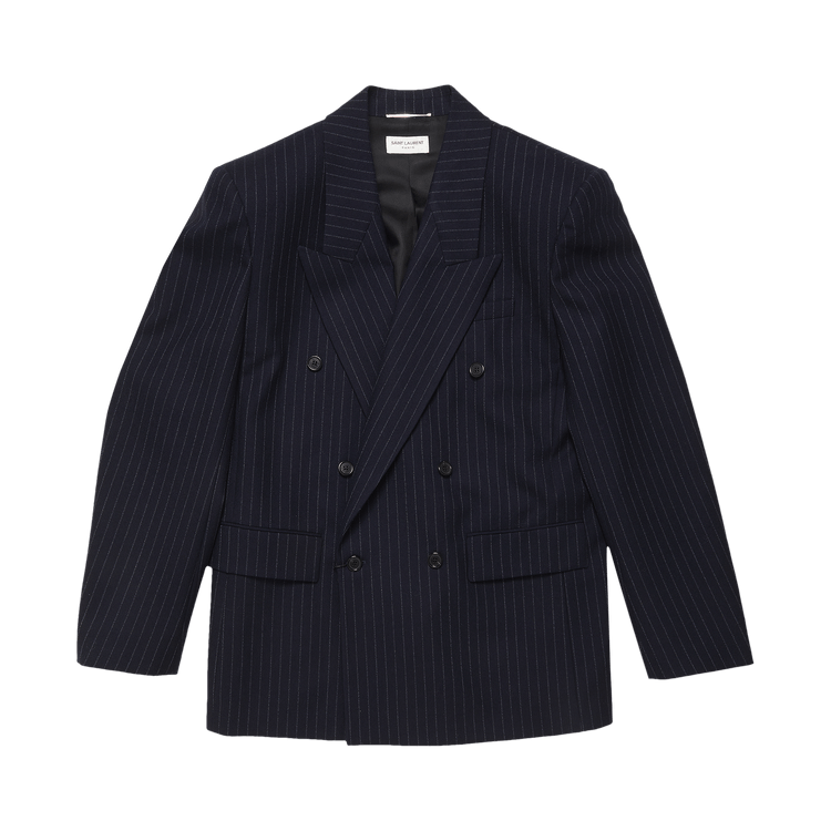 Saint Laurent Oversized Striped Jacket "Navy/White"