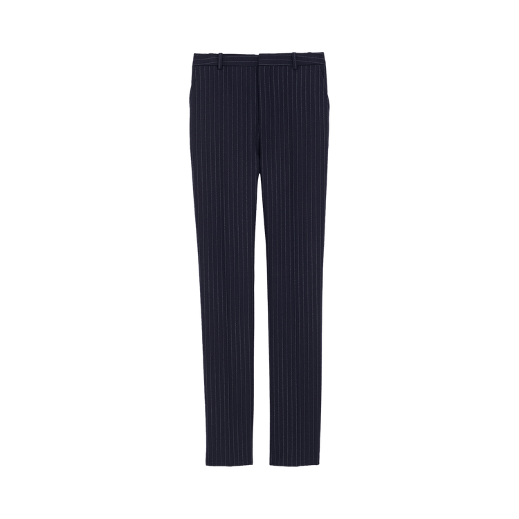 Saint Laurent High Waist Pants "Navy/White"