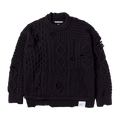 Neighborhood Patchwork Savage Sweater "Navy"
