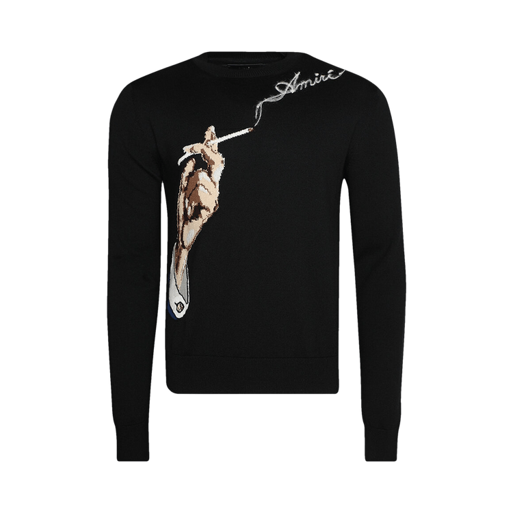 Amiri Smoke Crewneck "Black"