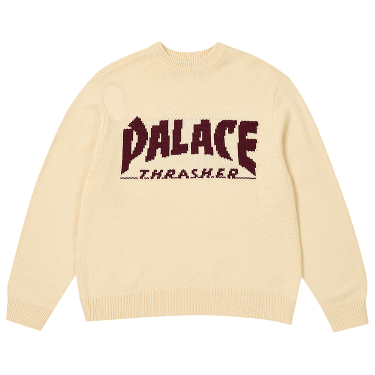 Palace x Thrasher Knit "Off White"