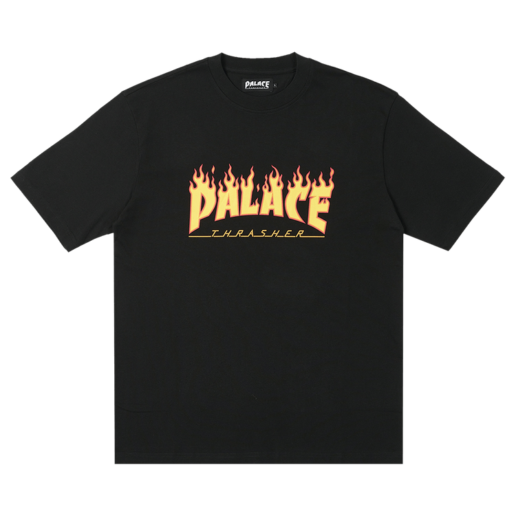 Palace x Thrasher T-Shirt "Black"