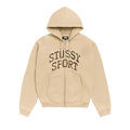 Stussy Sport Zip Hoodie "Tan"