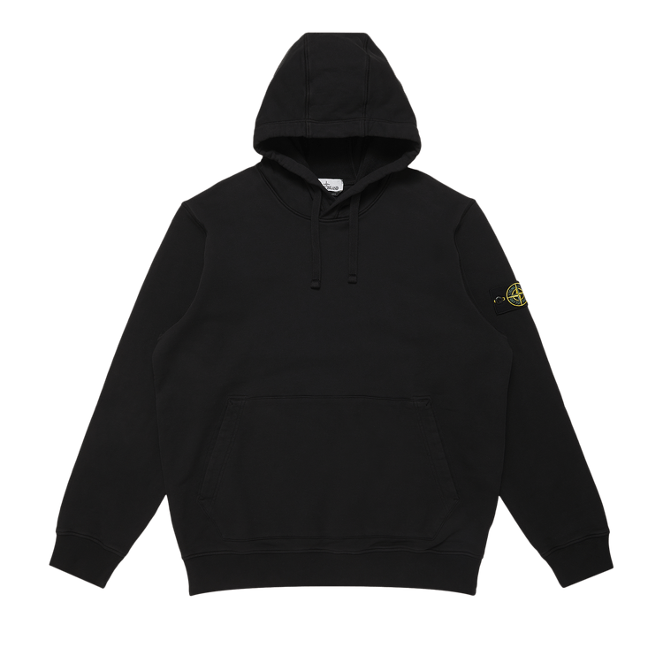 Stone Island Logo Patch Hoodie "Black"