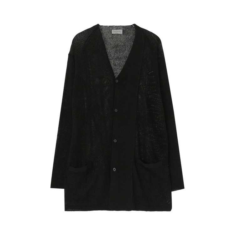 Yohji Yamamoto Pour Homme Asymmetric Cardigan "Black"