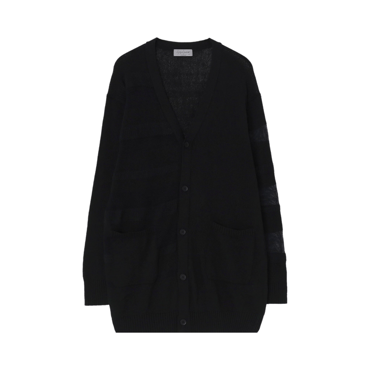 Yohji Yamamoto Pour Homme Border Cardigan "Black"