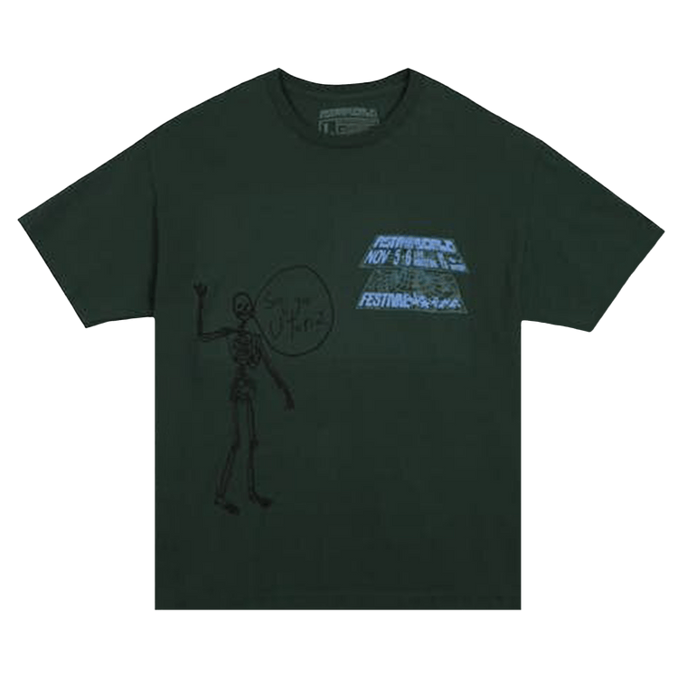 Cactus Jack by Travis Scott Open Your Eyes Tee "Green"