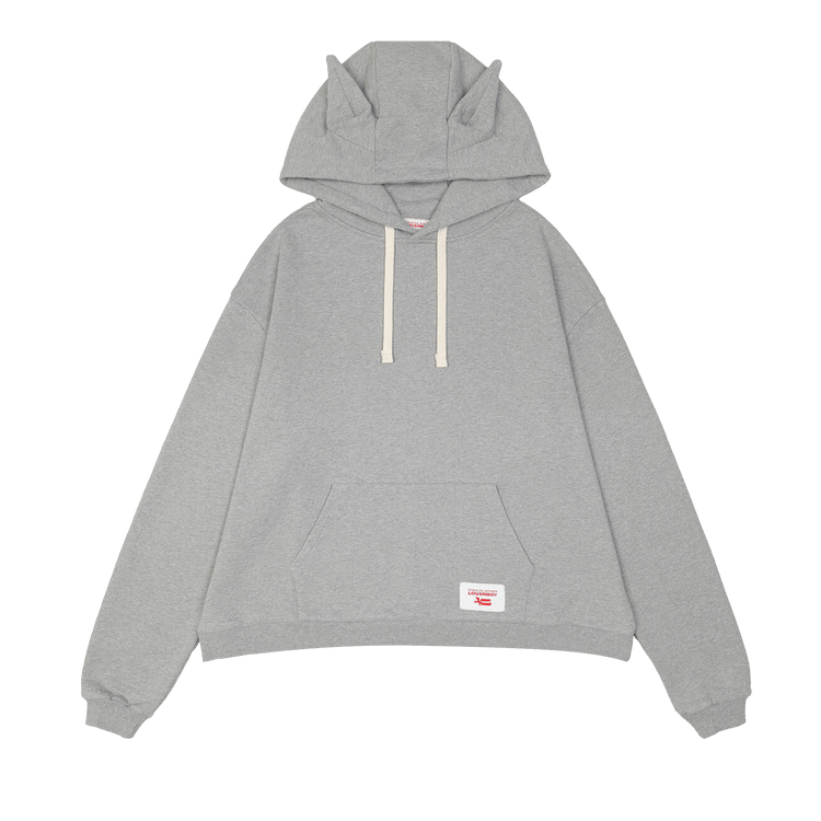 Charles Jeffrey Loverboy Label Ears Hoodie "Grey"