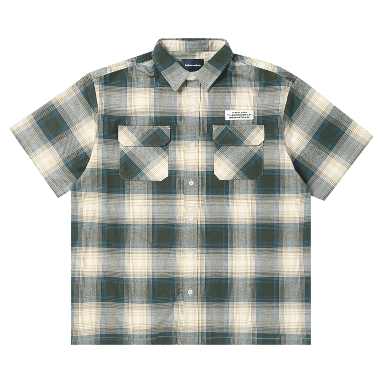 thisisneverthat Ombre Check Shirt "Brown"