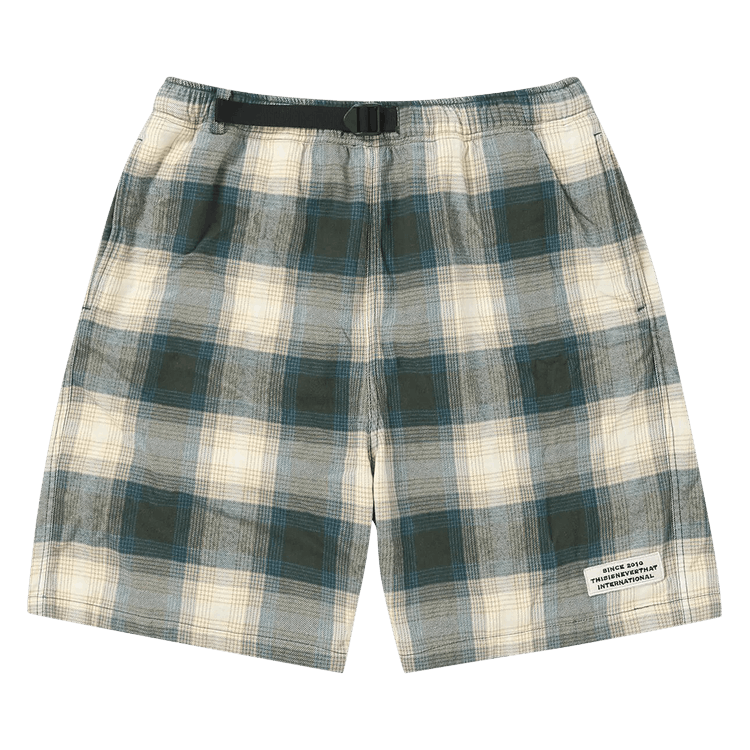 thisisneverthat Belted Check Short "Brown"