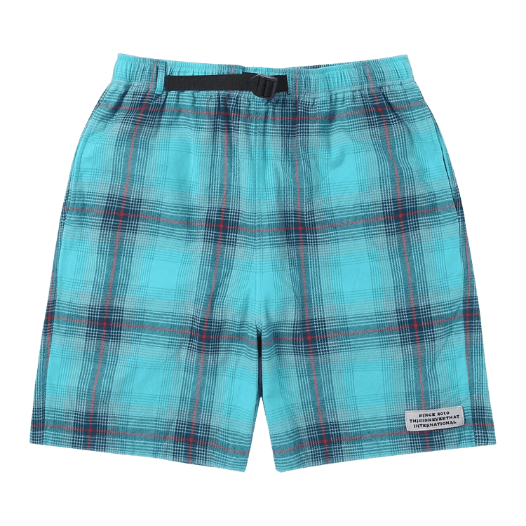thisisneverthat Belted Check Short "Green"