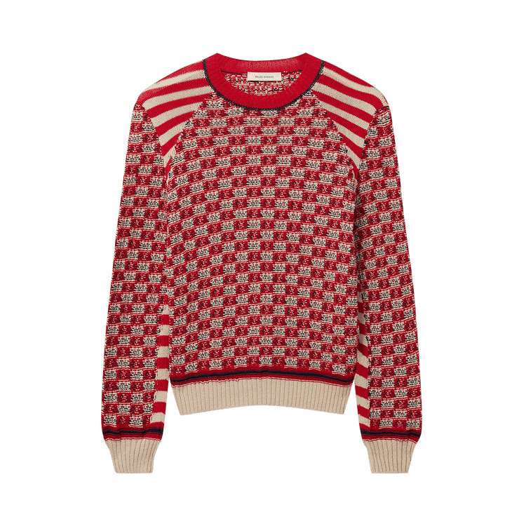 Wales Bonner Unity Sweater "Red/Ivory"