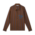 Wales Bonner Chorus Zip Shirt "Brown/Blue"