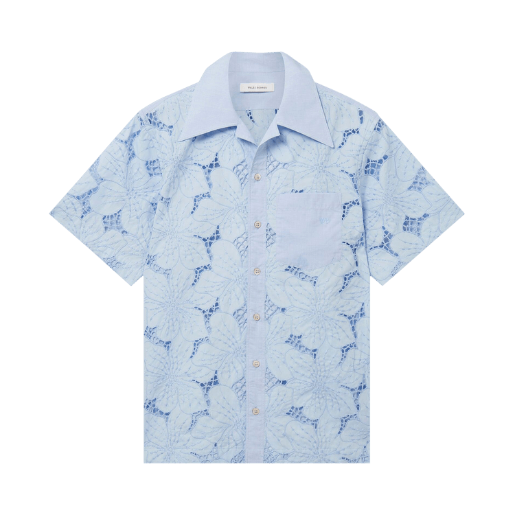 Wales Bonner Highlife Bowling Shirt "Light Blue"