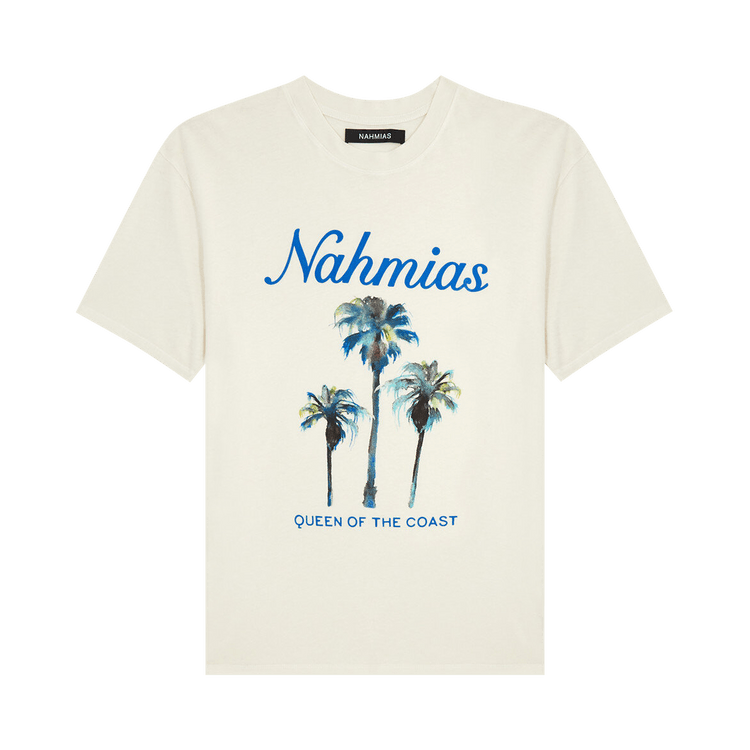 Nahmias Palm Tree Coast Tee "Antique White"