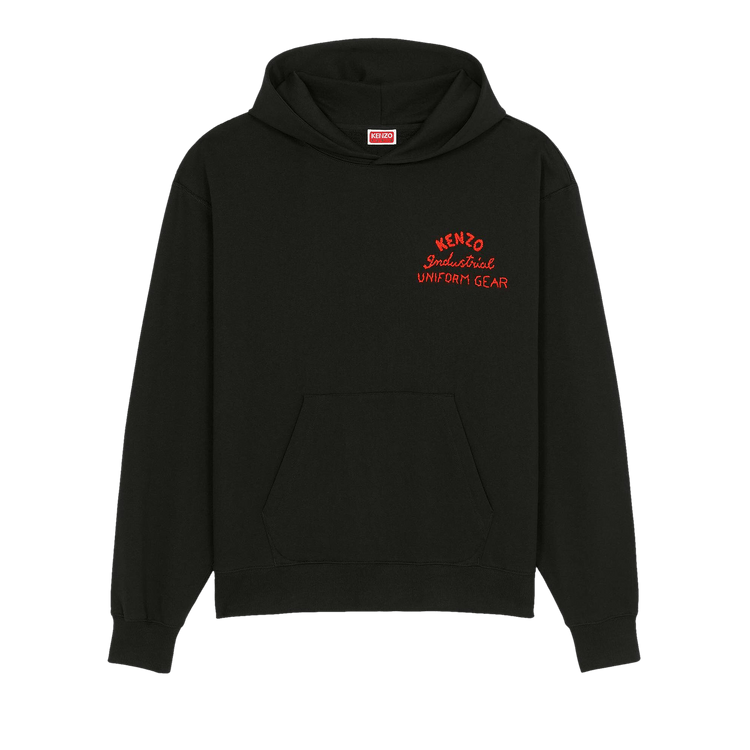 Kenzo Drawn Varsity Oversize Hoodie "Black"