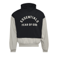 Fear of God Essentials Nylon Fleece Hooded Sweater "Seal/Jet Black"
