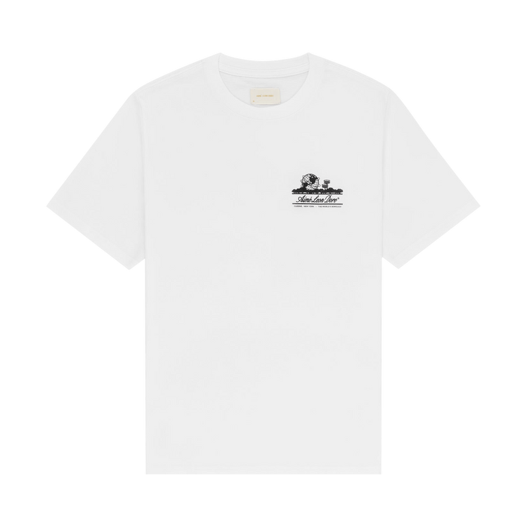 Aimé Leon Dore Unisphere Short-Sleeve Tee "Bright White"
