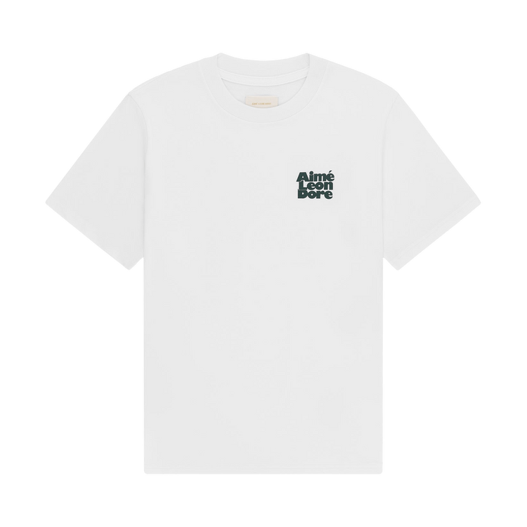 Aimé Leon Dore Stacked Logo Tee "Bright White"