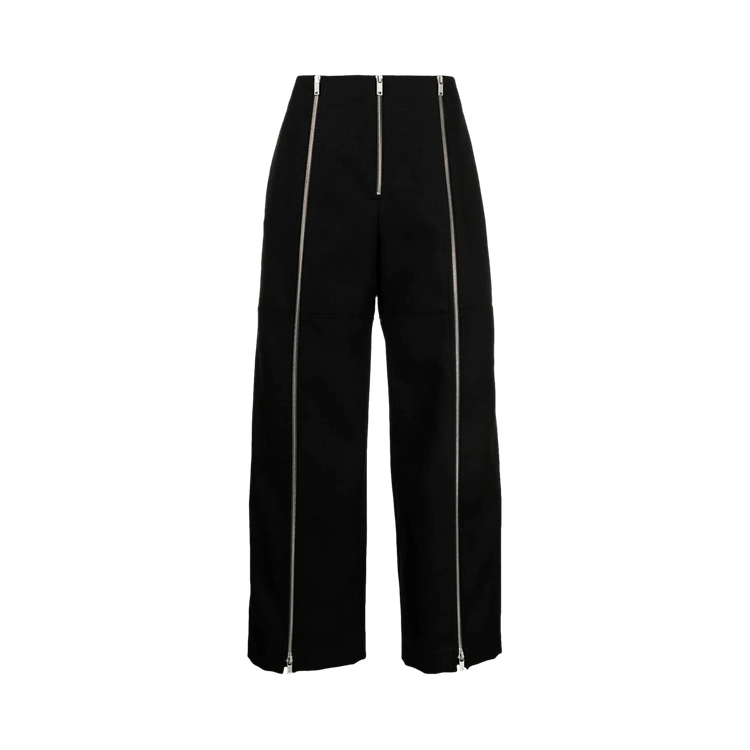 Jil Sander Low Waist Zip Trousers "Black"