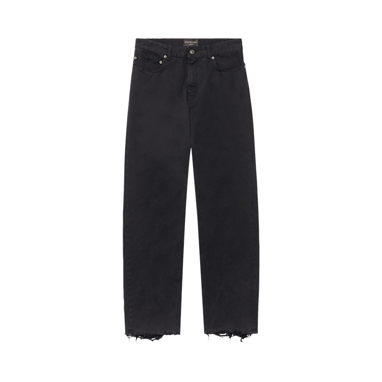 Balenciaga Mid Rise Jeans "Pitch Black"