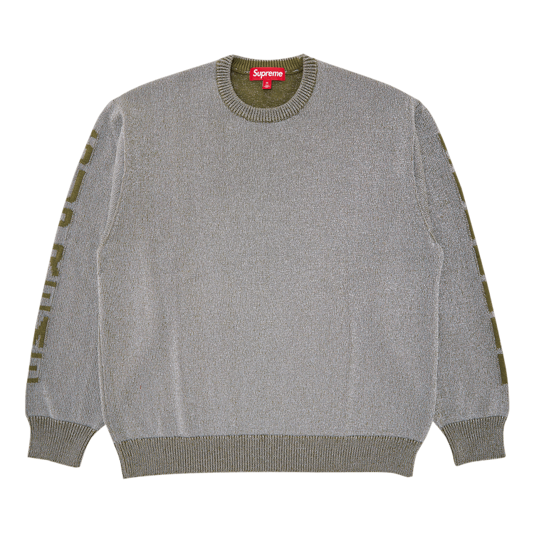 Supreme Reflective Sweater "Olive"